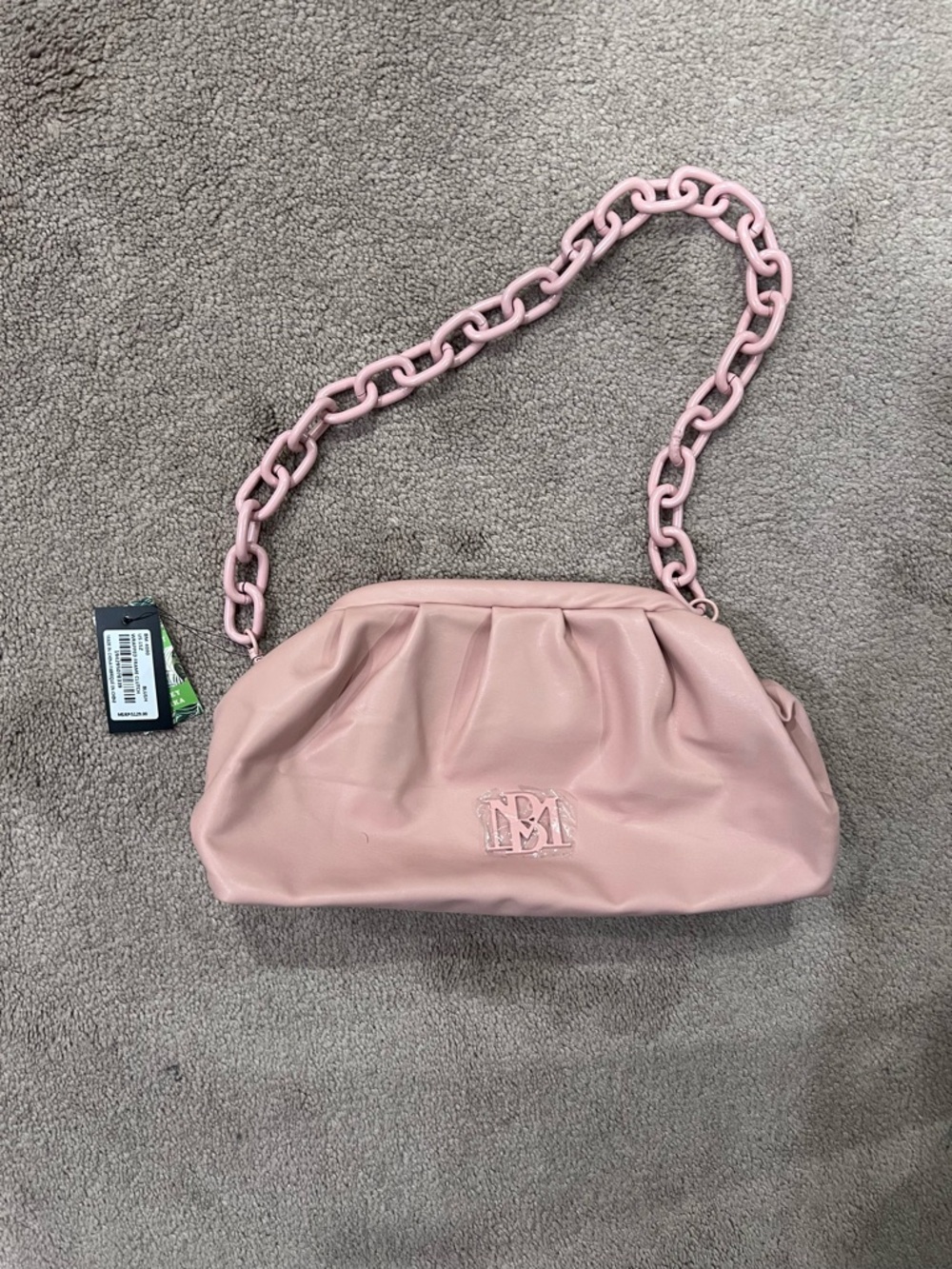 Badgley Mischka Pink Chain-Handle Women’s clutch Bag